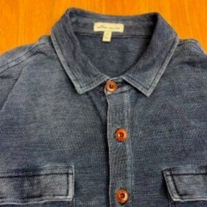 Peter Millar - Men's Cotton-Spandex Shirt Jacket - Blue